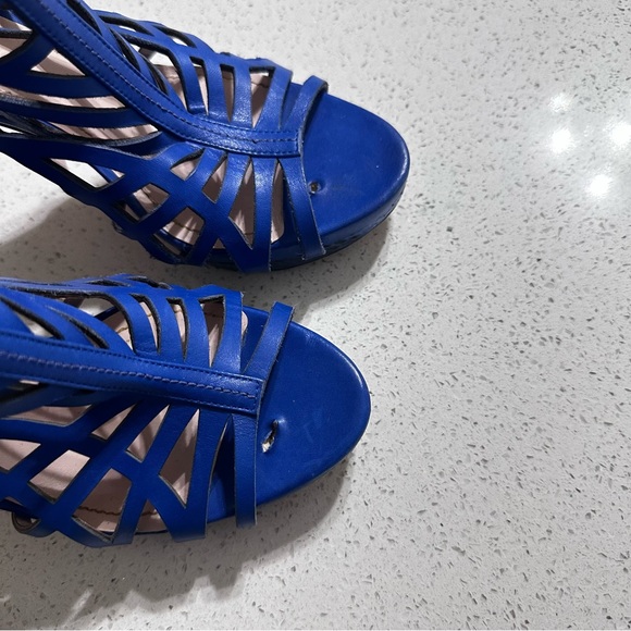 VINCE CAMUTO BLUE SNAKESKIN HEELS 🐍 - Picture 10 of 11